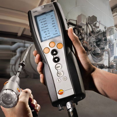 KIT ANALIZADOR DE COMBUSTION TESTO 340 (O2/CO H2-COMPENSADO)